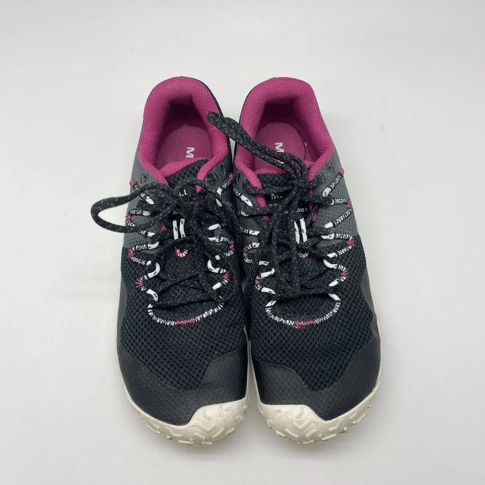 Merrell Sneakers Womens 7 Vapor‎ Glove 7 J067706 Black Hiking Barefoot Shoes